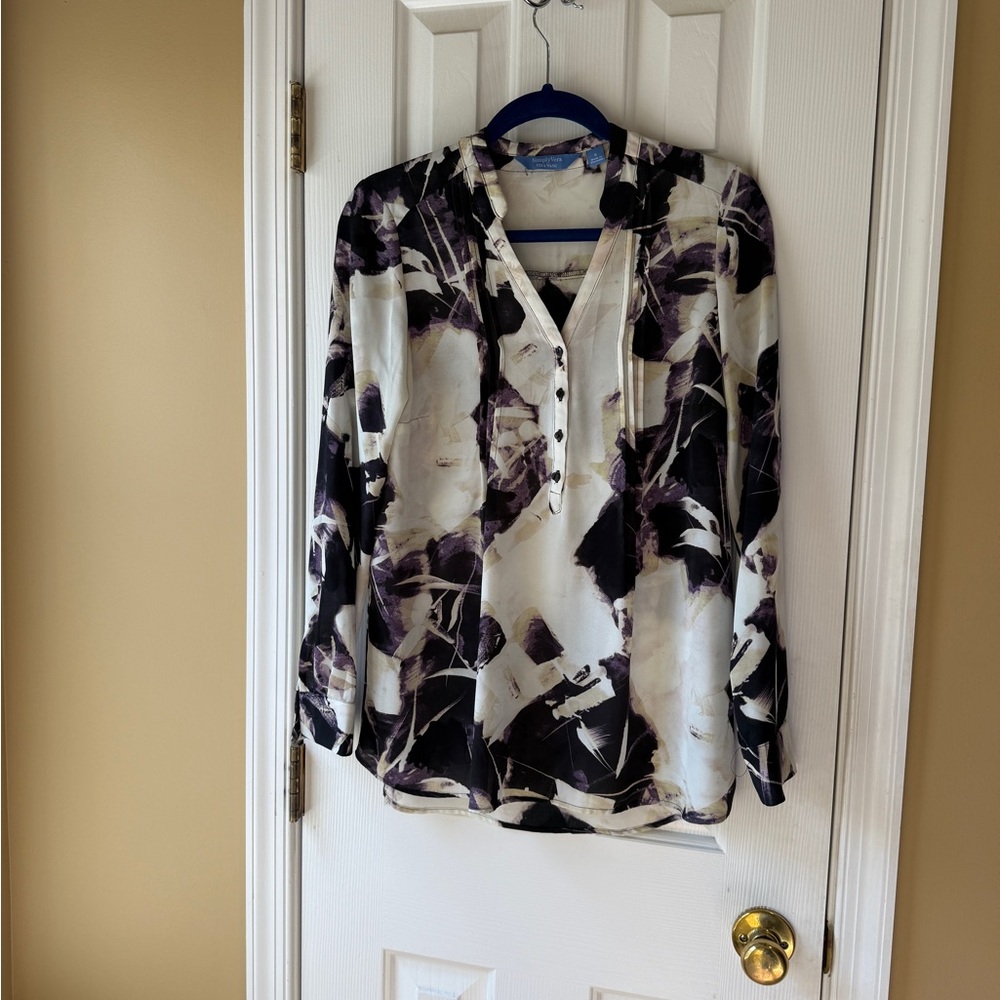 Simply Vera Small Blouse, purple/cream/black